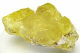 Striking Sulfur Crystal Cluster - Italy #207701-1